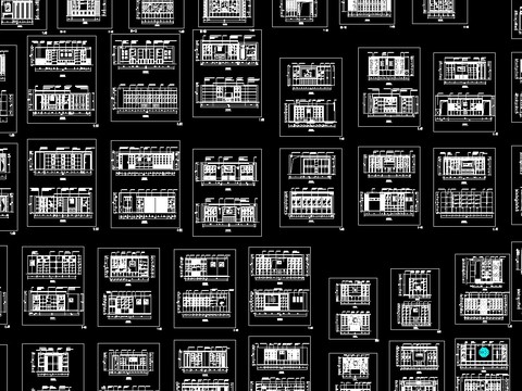  百余个装饰柜立面cad图库 