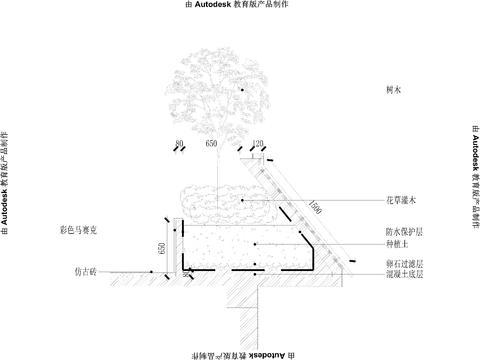  屋檐cad节点大样图 