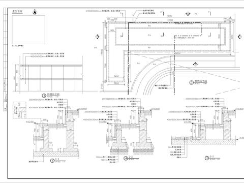  特色种植池细部节点大样 