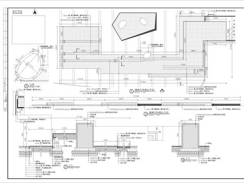  矮墙及种植池细部CAD施工图 