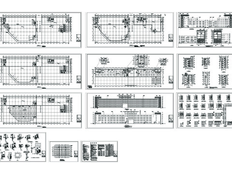  廠房建筑CAD施工圖 