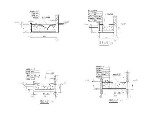  蹲便器施工大样图 