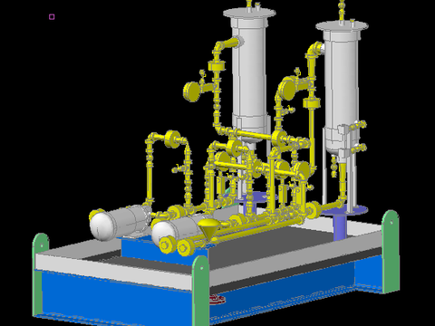 柴油泵三维CAD施工图 