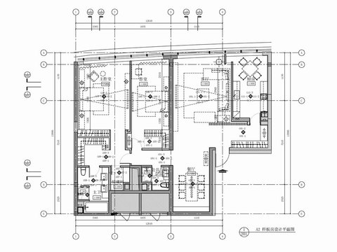  180㎡大平層豪宅樣板房CAD施工圖 