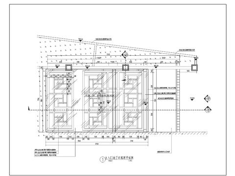  主入口车库入口 平面图立面图剖面图 