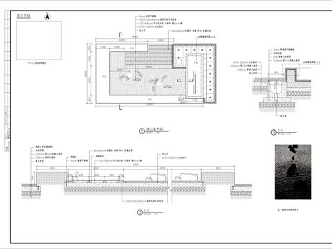  中庭禅意小景CAD施工图 