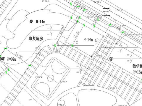  醫(yī)院規(guī)劃cad平面圖 