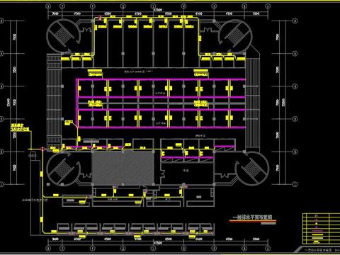  超市水电cad施工图 