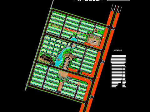  景观规划cad平面图 