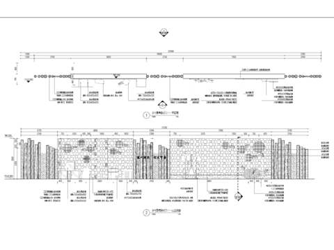  乡村景墙节点大样 