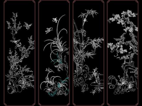  中式雕花CAD图库 