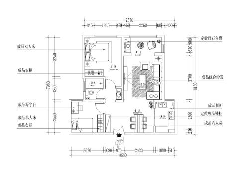  公寓CAD施工图 