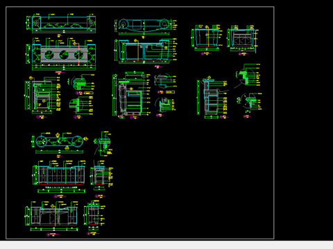  四种服务台施工图 