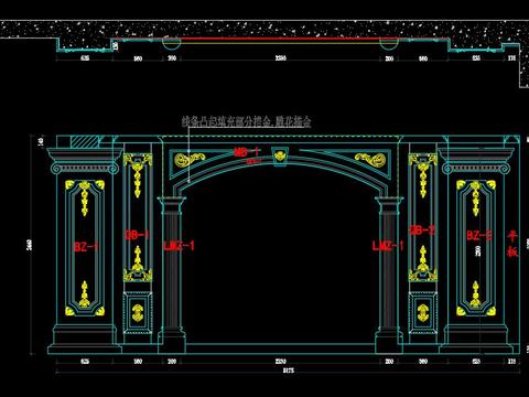  护墙板节点大样 