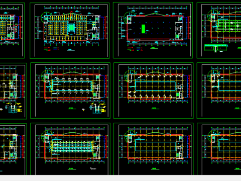  银泰服饰城cad施工图 