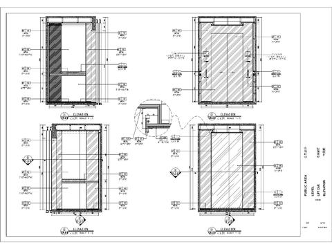  全套电梯轿厢CAD施工图 
