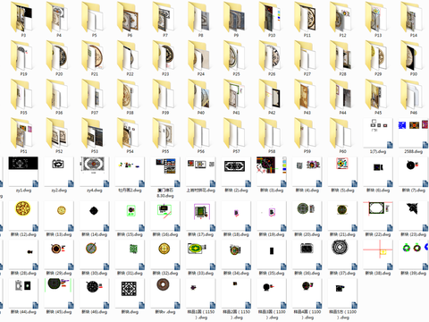  60款石材水刀拼花图案带效果预览 