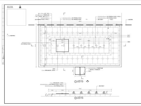  镜面水景细部节点大样 