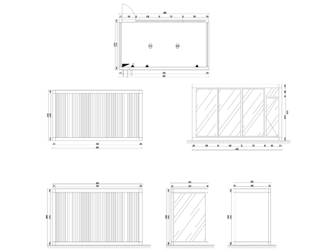  19营地集装箱cad立面图 