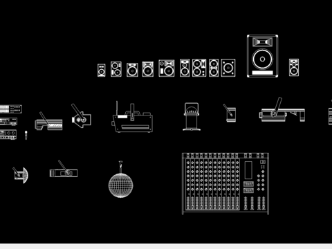  家居设计立面CAD图库 