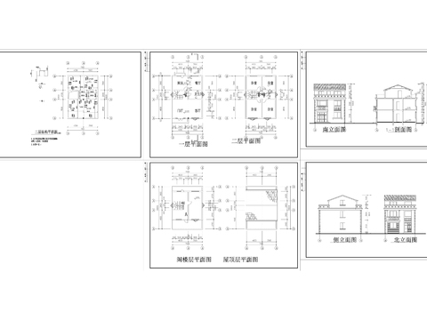  24美丽乡村CAD建筑图cad平面图 