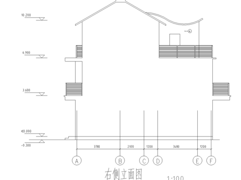  兩套別墅cad圖紙 