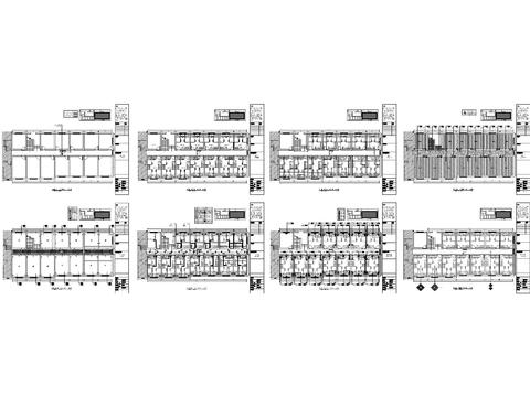  原创青年旅社设计CAD施工图 