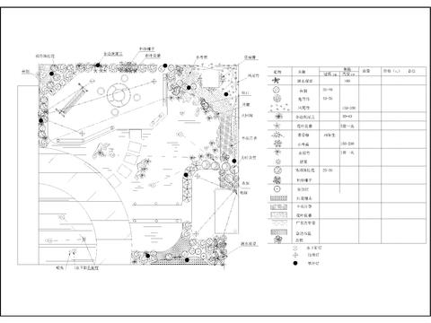  园林景观cad平面图 
