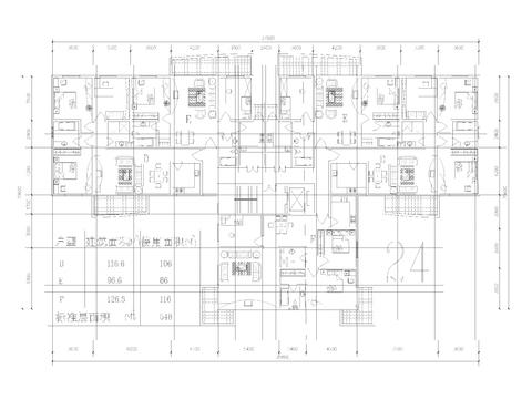  近百种建筑户型CAD施工图 