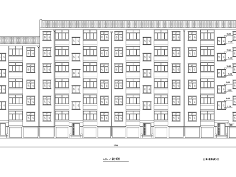  小区平层cad平面布置图 