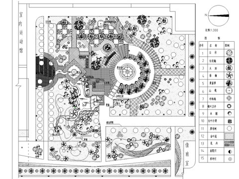  某文化广场平面规划CAD施工图 