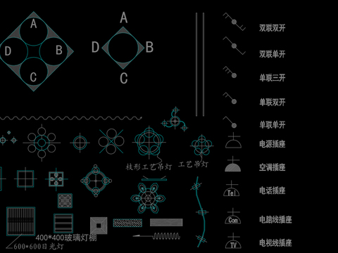  软装陈设CAD图库 