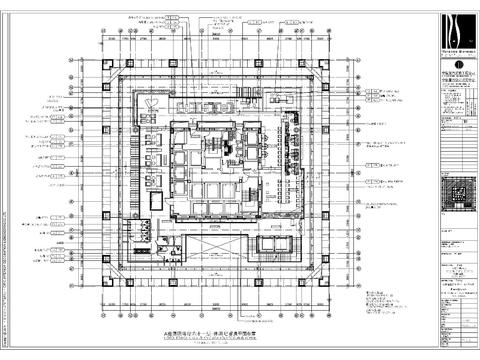  北京银泰柏悦酒店CAD施工图 