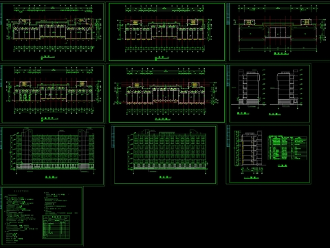  学生宿舍cad施工图 