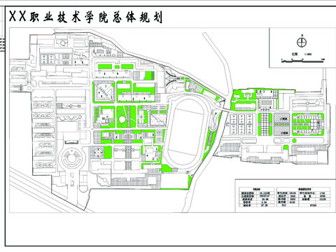  某職業(yè)學院規(guī)劃CAD施工圖 