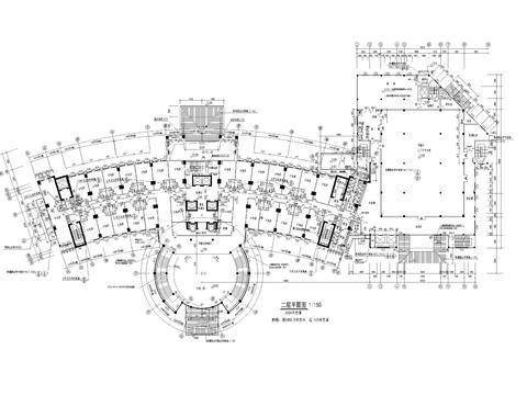  现代流行宾馆设计cad平面图 