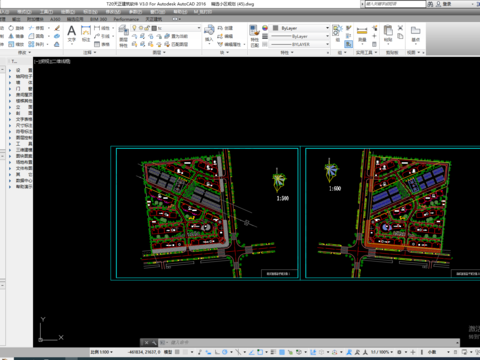  小区环境规划景观cad平面图 