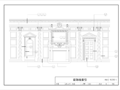  欧式线条合集cad图库 