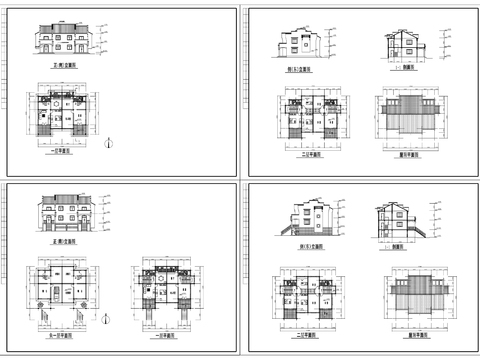  1美丽乡村CAD建筑图cad平面图 
