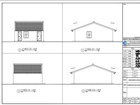  建筑屋頂改造cad施工圖 