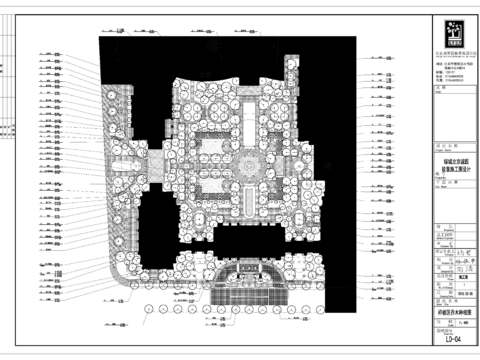  植物园cad施工图 