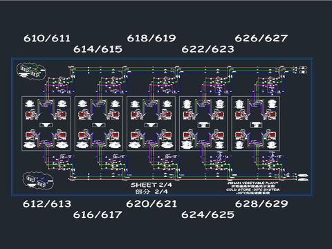  蔬菜种植基地冷库详细系统安装图 