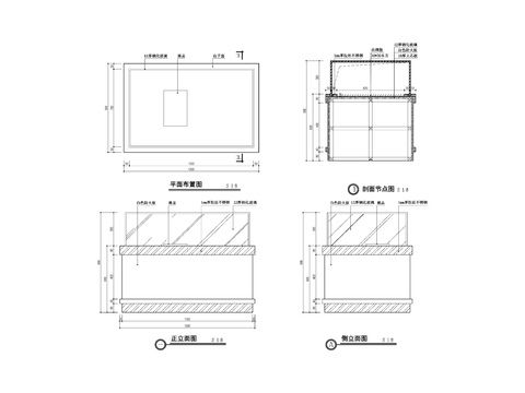  展台cad节点大样图 
