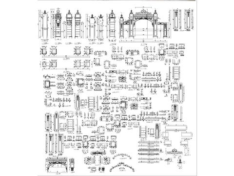  欧式大理石CAD图库 