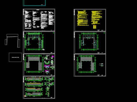  龙集东咀党群服务中心给排水CAD施工图 