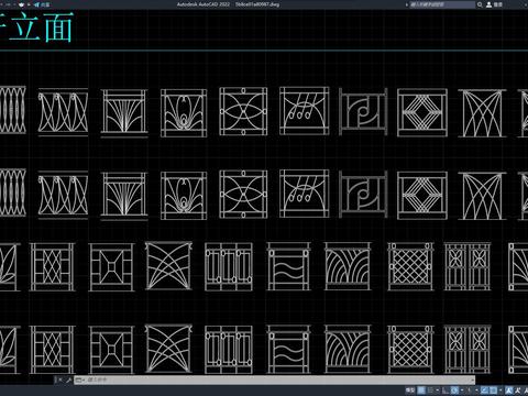  图纸 栏杆 栏杆cad图库 