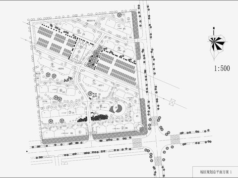  小區(qū)規(guī)劃景觀CAD施工圖 