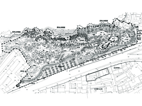  某公園綠化設(shè)計(jì)cad施工圖 