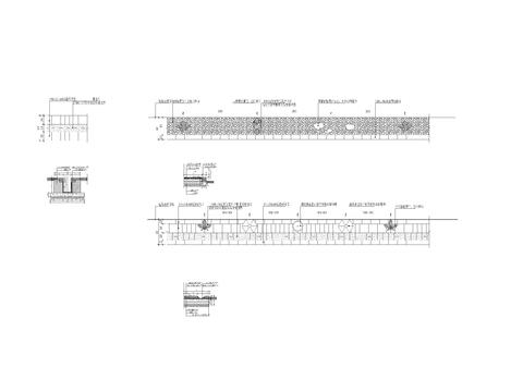  庭院及院墙cad大样图 
