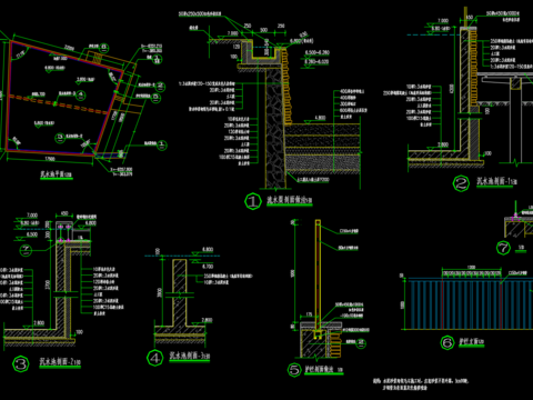  沉水池CAD施工图 